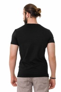 Czarna koszulka z tłoczeniem CT736 CIPOBAXX