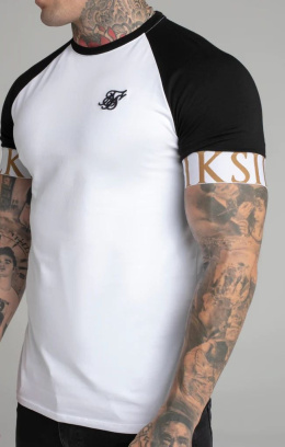 Koszulka męska SikSilk black/white