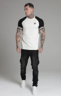 T-shirt męski SikSilk white/black