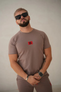 T-SHIRT MĘSKI BG BRO | CAPUCCINO