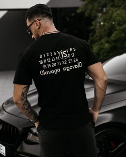 T-shirt męski slim fit VEGOSH OLAVOGA czarny