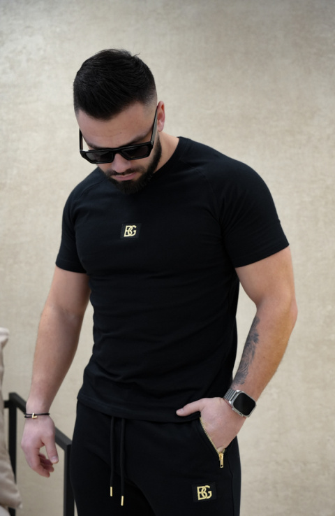 T-SHIRT MĘSKI BG BIG | CZARNY