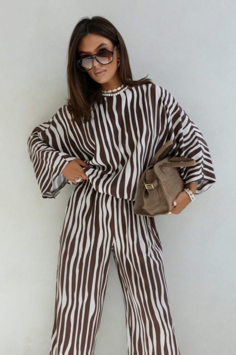 Bluzka Emma print paski Bluzka Emma print paski