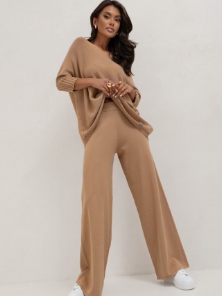 Spodnie eva cocomore karmelowe