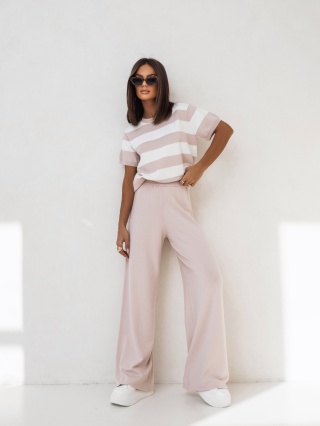 Spodnie eva cocomore pudrowe