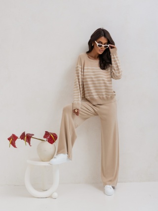 Spodnie eva cocomore beżowe