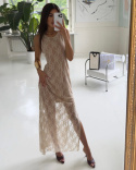 SUKIENKA ALAIA-BEIGE LACE