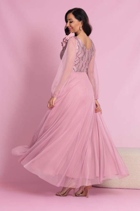 Sukienka Maxi STELLA / brudny róż