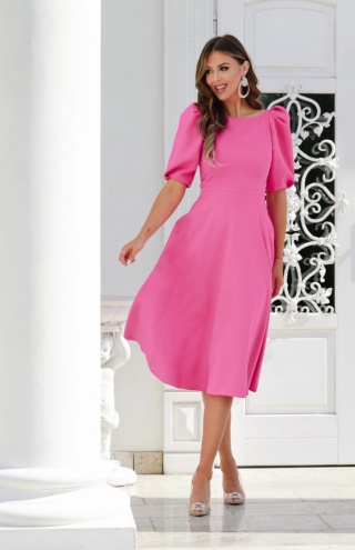 Sukienka Sheila midi różowa Lacoria