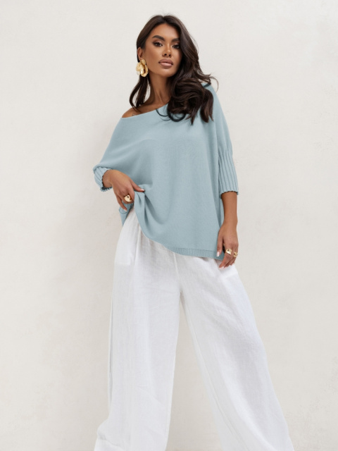 Sweter Bella Błękitny cocomore Sweter Bella Błękitny cocomore