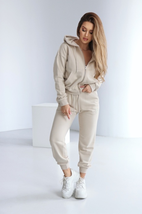 BLUZA DAMSKA BG ZIPPY | JASNY BEŻ BLUZA DAMSKA BG ZIPPY | JASNY BEŻ