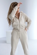 BLUZA DAMSKA BG ZIPPY | JASNY BEŻ