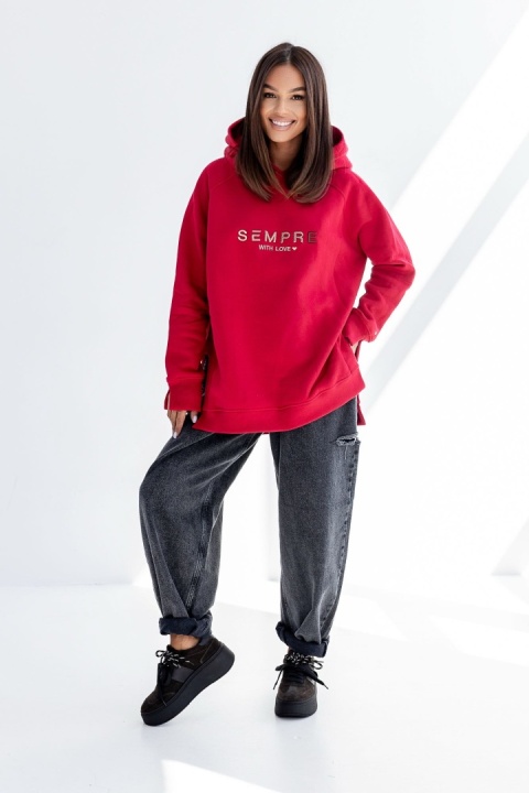 BLUZA Sempre RUBY CZERWONA BLUZA Sempre RUBY CZERWONA