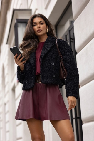 BUKLOWA KURTKA Z DWURZĘDOWYM ZAPIĘCIEM LALOUS