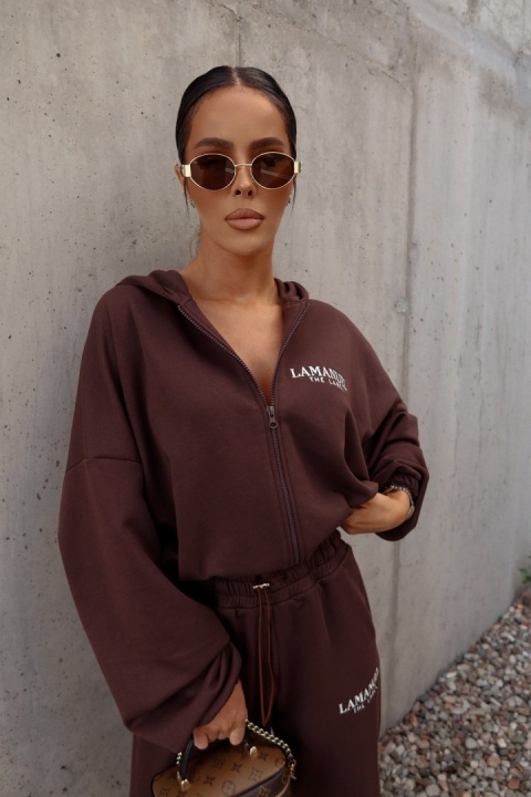 Bluza BASIC czekoladowa LA MANUEL Bluza BASIC czekoladowa LA MANUEL