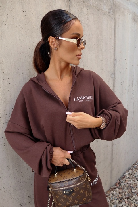 Bluza BASIC czekoladowa LA MANUEL Bluza BASIC czekoladowa LA MANUEL