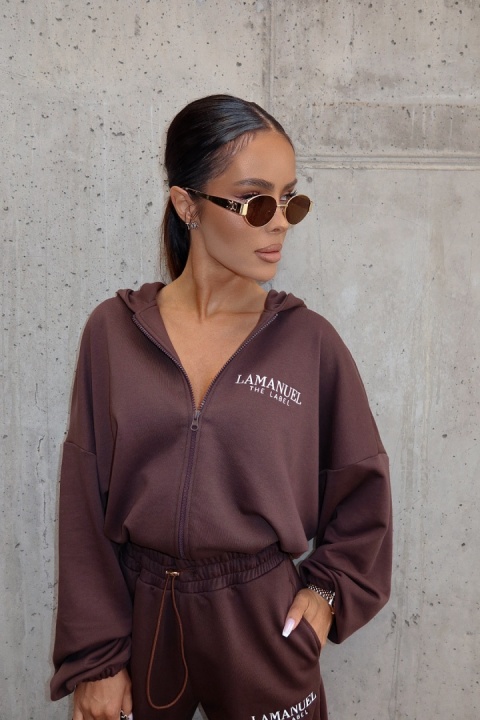 Bluza BASIC czekoladowa LA MANUEL Bluza BASIC czekoladowa LA MANUEL