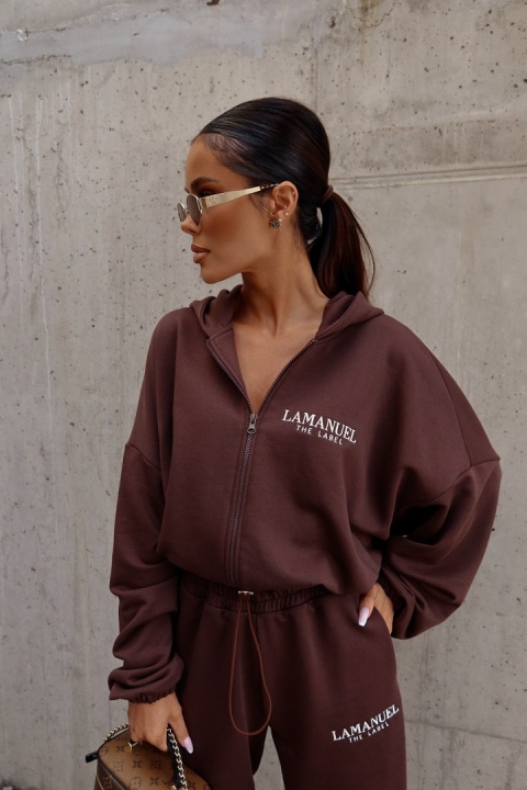 Bluza BASIC czekoladowa LA MANUEL Bluza BASIC czekoladowa LA MANUEL