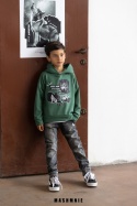 Bluza Chłopięca z Kapturem Zielona AW25 Mash Mnie