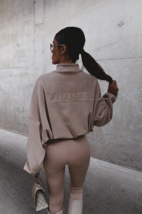 Bluza WARM UP taupe LA MANUEL Bluza WARM UP taupe LA MANUEL