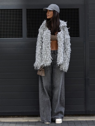 Kardigan Yeti SZARY cocomore