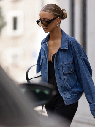 Kurtka ELSA Jeans Niebieska COCOMORE