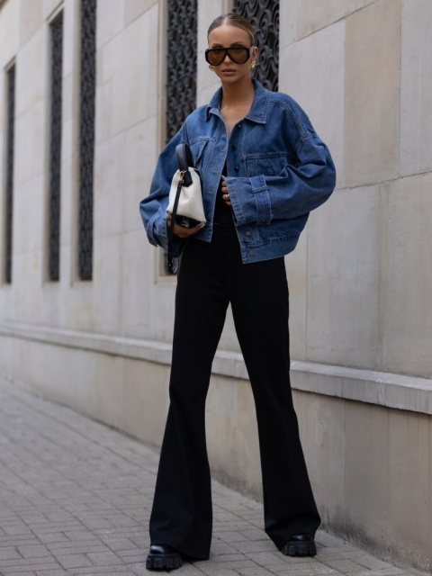 Kurtka ELSA Jeans Niebieska COCOMORE Kurtka ELSA Jeans Niebieska COCOMORE