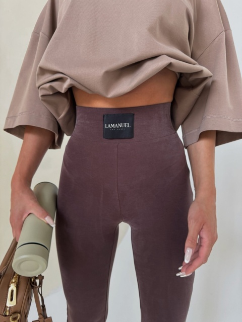 Legginsy BLESSED czekioladowe LAMANUEL Legginsy BLESSED czekioladowe LAMANUEL