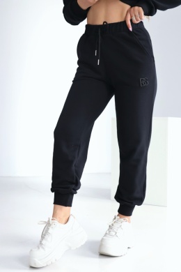 SPODNIE DAMSKIE BG BRAND | CZARNY-CZARNY