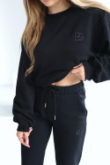 SPODNIE DAMSKIE BG BRAND | CZARNY-CZARNY
