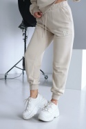 SPODNIE DAMSKIE BG BRAND | BEŻOWE