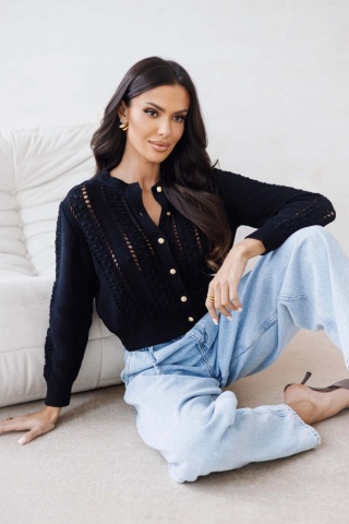 SWETER SUZANNE CZARNY Sempre