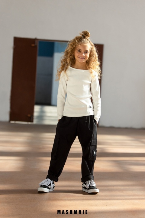 Spodnie bojówki Unisex Czarne AW25 MashMnie Spodnie bojówki Unisex Czarne AW25 MashMnie