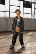Spodnie bojówki Unisex szary jeans AW25 MashMnie