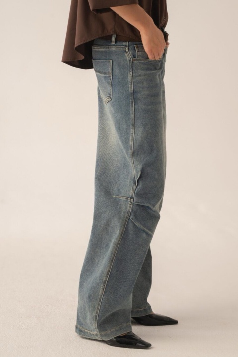 Spodnie jeans marszczone na nogawce Lemonada Spodnie jeans marszczone na nogawce Lemonada