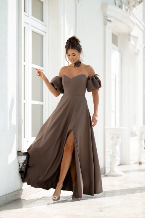 Sukienka Esmeralda maxi Lacoria czakoladowa Sukienka Esmeralda maxi Lacoria czakoladowa