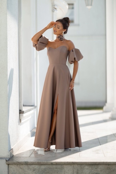Sukienka Esmeralda maxi Lacoria fango Sukienka Esmeralda maxi Lacoria fango