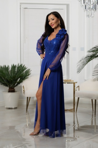 Sukienka Maxi STELLA / chabrowa