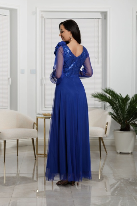 Sukienka Maxi STELLA / chabrowa