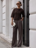 Sweter ARIEL Premium CZEKOLADOWY YARNO