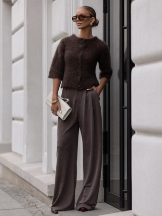 Sweter ARIEL Premium CZEKOLADOWY YARNO