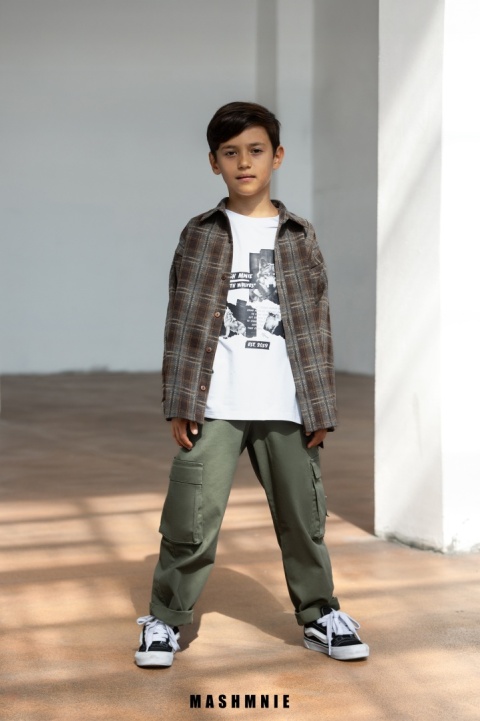 T-shirt Bawełniany biały AW25 MashMnie