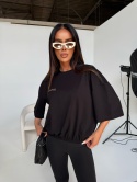 Tshirt UNISEX damski czarny LAMANUEL