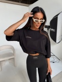 Tshirt UNISEX damski czarny LAMANUEL