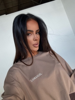 Tshirt UNISEX damski latte LAMANUEL