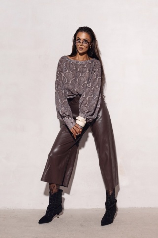 Bermudy Damskie SOE czekoladowe