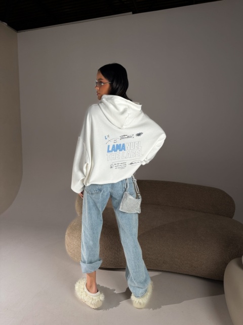 Bluza RESPECT ecru la manuel