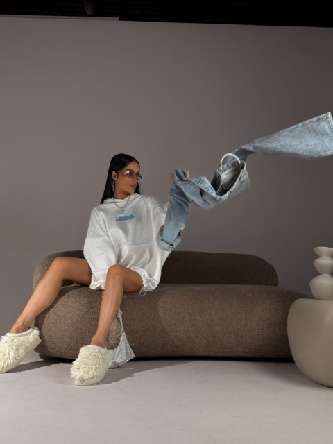 Bluza RESPECT ecru la manuel