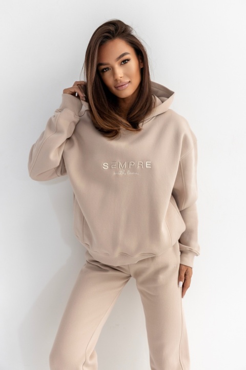 DRES CLASSY BEŻOWY Sempre with love