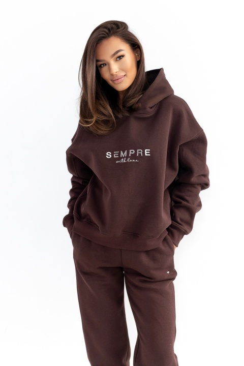 DRES CLASSY CZEKOLADOWY sempre with love